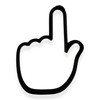 L Sign Language Cookie Cutter with Easy to Push Design