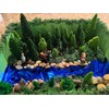 48pcs Animal Trees, Ho Scale Bushes with Animals Figures, Plastic