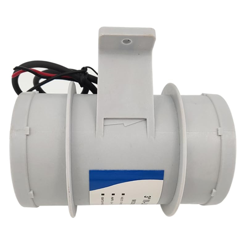 ISURE MARINE 3 inch Inline Blower,12V Silent Blower Marine Bilge