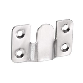 sourcing map Flush Mount Bracket, 53x30mm Zinc Plated Wall Mount Clip Hook for Picture Frame Hanger, 10 Pcs