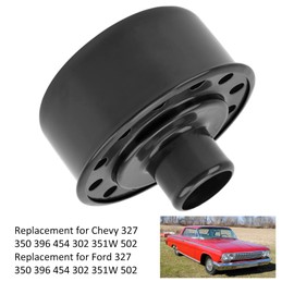 Throttle Valve,Round Push In Breather Valve Cover Breathers Replacement For Bbc Sbf 327 350 302 454 502Fuel System (Black)