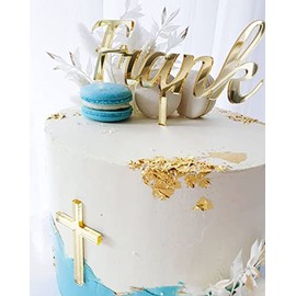 Personalisierte Tortendekoration zur Taufe, Konfirmation, Kommunion oder Firmung/inkl. Kreuz/Caketopper