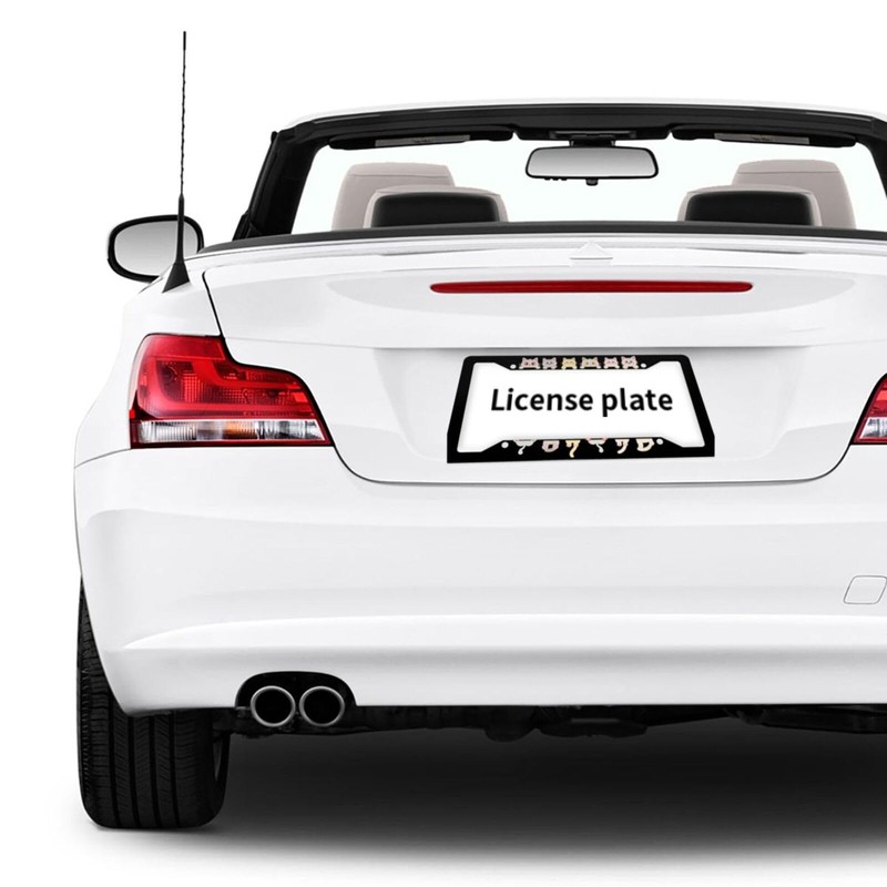 Cute Cat License Plate Frame 2 Pack Accessories Cars Decor