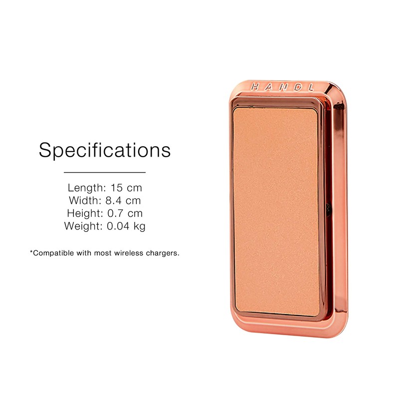 HANDL New York HANDLstick Rose Gold Grip and Stand for