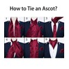 DiBanGu Luxury Ascot Self Tie Set for Men Woven Paisley