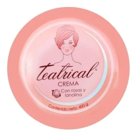 Teatrical crema facial lanolina y rosas 400 g | humectación profunda piel mixta