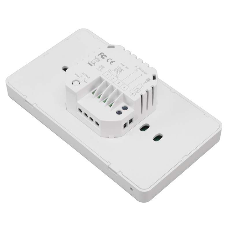 Smart Electric Thermostat White Programmable WiFi Thermostat with Temperature Humidity