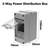 HAPPOW 3-Way Junction Box IP65 Weatherproof Electrical Box, Outdoor Electrical