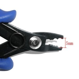 Bastex Jewelry Bead Crimping Pliers. Beading Crimper Tools Perfect for Small Beads. Has Ergonomic Handle Grips that Make this Small Plier Ideal for Jewelry Making - 13cm, Blue