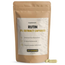 Cupplement - Rutin Kapseln 60 Stück - 500 MG pro Kapsel - Bio - Kein Pulver - Nahrungsergänzung - Superfood - Tabletten - Rutin