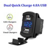 7 Gang Waterproof Marine Boat Rocker Switch Aluminum Panel, DC