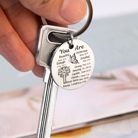 MUCOOS Christian Keychain for Women,Religious Gifts for Her,Christian Gift for Her,Inspirational Keychain,Inspirational Gifts for Women