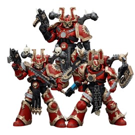 JOYTOY Action Figure 1/18 Warhammer 40,000 World Eaters Khorne Berzerker 1-3 3pcs Collection Model Birthday Gifts 4.9 Inches