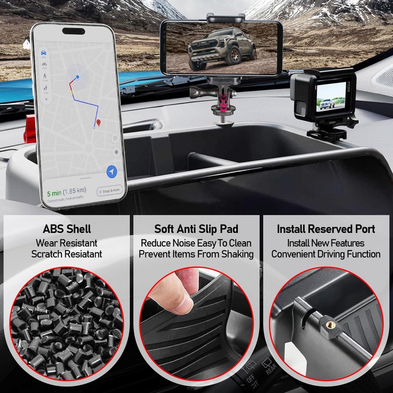 XWQZ Dashboard Behind Screen Storage Box 14 Inch Compatible with