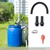 Rain Butt Connector Set, Rain Barrel Feed-Through Includes 2 Rain