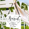 Stunning Wedding Reserved Seating & Memorial Signs – Beautifully Designed