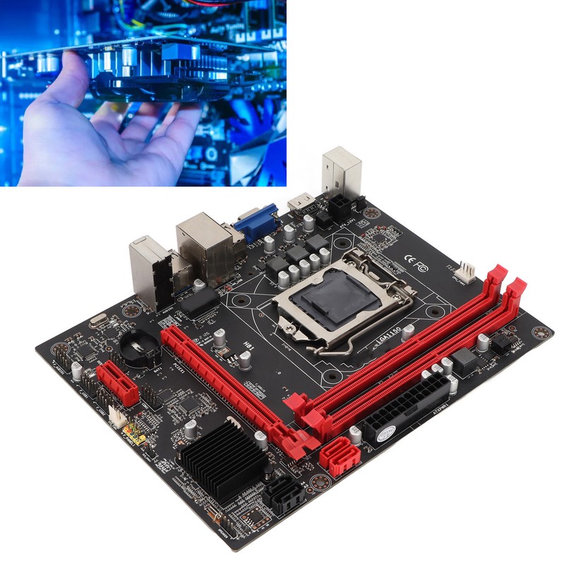 DDR3 Motherboard 1156 Pins Support DDR3 Dual Channel 100M Network