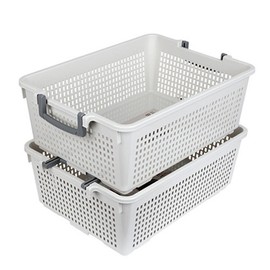 My Style Handle Large Small Household Items Storage Plastic Basket Basket, Small / 마이스타일 손잡이 대 소 생활용품 수납 플라스틱 바구니 바스켓, 소