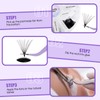500PCS Pre Made Fan Eyelash Extensions 20D 0.07mm D Curl