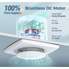 Bathroom Exhaust Fan with Light, 10 RGB Lights 3000 RPM