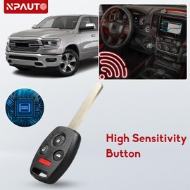 NPAUTO Key Fob Replacement Fits for Honda Pilot 2009 2010 2011 2012 2013 2014 2015, Honda Accord Sedan 2008-2012, Keyless Entry Remote Control Car Key Fobs (KR55WK49308, 35118-SZA-A00, 315 Mhz)