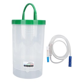 Enema Bucket Kit Reduce Stress Portable Professional Silicone Colon Cleansing Enema Set for Health Care 1200ml Green Bucket + Catheter