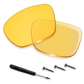 Betterun HD Yellow Polycarbonate Replacement Lenses/Screwdriver for Oakley TwoFace XL