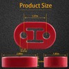 FUSCH 4PCS Red Rubber Universal Exhaust Tail Pipe Mount Bushings,