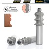 Akylin 3Pcs Architectural Molding Router Bit,1/2" Shank 1" Cutting Height,Decorative