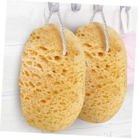 SAFIGLE 2Pcs Body Scrubber Sponges Soft Exfoliating Bath Sponges for Shower Double Sided Design for Gentle Cleansing and Rich Foaming for Holidays and Showers