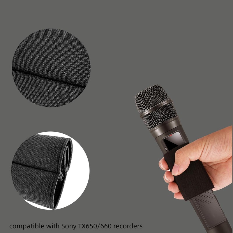 Xtlonbom2PCS Microphone Elastic Sleeve Durable Handheld Mic Cover Perfect for