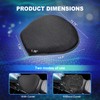 CERITORN Motorcycle Gel Seat Cushion, 3D Honeycomb Shock-Absorbing, Hollow and