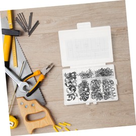 FELTECHELECTR Assortment Kit 6 Sizes M2.5 M5 M8 300 Pcs 304 Stainless Steel Retaining Rings Split Washers Included