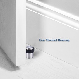 8 Pack Door Stop Floor Mount Door Stopper Stainless Steel Rubber Door Stop Height 1.8"