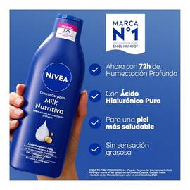 NIVEA Body Crema Corporal Milk Nutritiva para Piel Extraseca, 400 ml                                                                                  