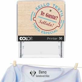 Sellos Personalizados Para Ropa 1.8x4.7cm Tamaño "MEDIANO" HIPOLAERGÉNICO Infantil y Adultos Mayores