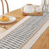 LOMOHOO Macrame Table Runner 12''x108''Cream Beige Boho Table Runner with
