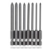 Mesee 8Pcs Long Cross Head Screwdriver Bits with 1/4 Inch
