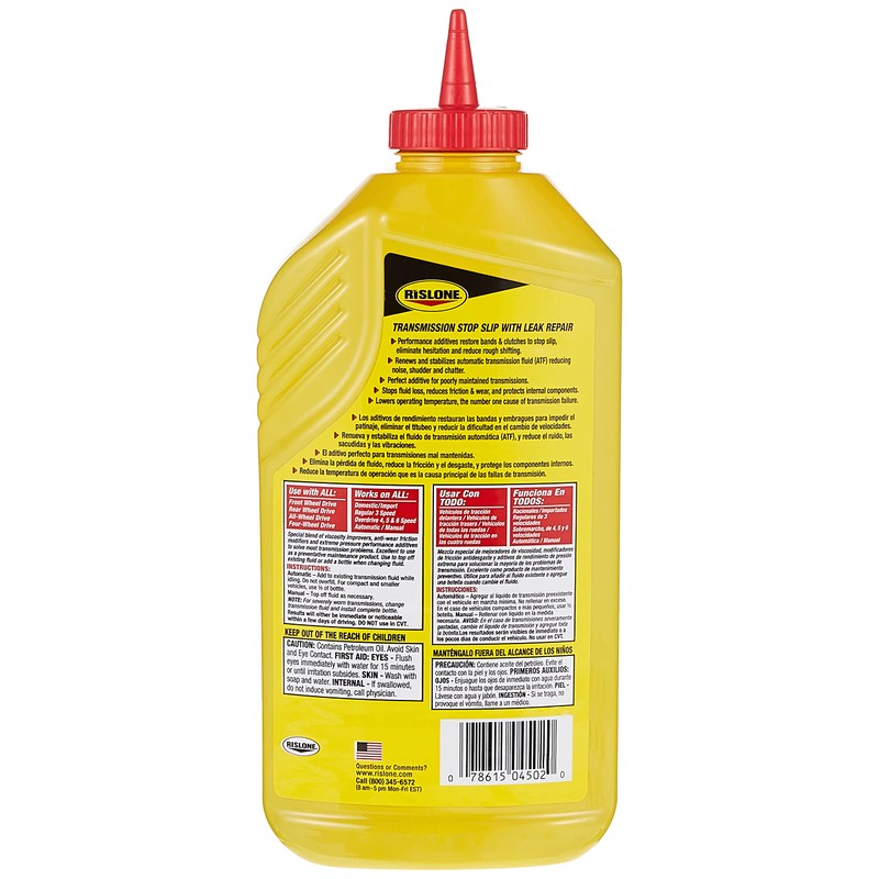 Rislone High Mileage Transmission Stop Slip with Leak Repair, Pack