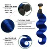 Blue Bundles Human Hair LadrXadr Dark Blue Body Wave Bundles