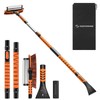 Nuovoware 60" Ice Scraper and Extendable Snow Brush for Car