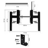Colcolo Double Side Gate Latch Gate Hardware Easy Installation Heavy