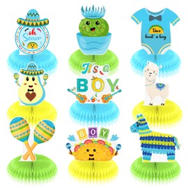 Taco Bout A Baby Decoraciones para niño, Taco Baby Shower Honeycomb Centerpiece Mexican Baby Shower Decoraciones Taco Baby Shower Decoración Taco Baby Shower Centros de mesa para niños Género Reveal Party Decor