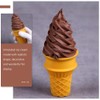 Luxshiny Simulation Ice Cream 2PCS Artificial Ice Creams Cone, Fake