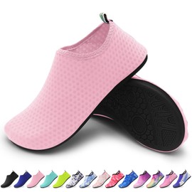 Bathing Shoes, Yoga Shoes, Breathable, Quick-Drying, Non-Slip Barefoot Shoes for Beach, Sports, Surfing and Swimming, Suitable for Men and Women, pink, 40/41 UK