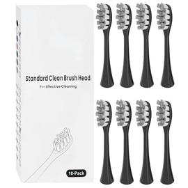 Zahnfleischpflege Ersatzbürstenköpfe kompatibel mit Suri Elektrische Zahnbürste, Schwarz, 6 Stück