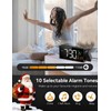 Netzu Projection Clock for Bedroom Ceiling, Alarm Clocks with 180°