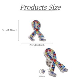 YYDSPin Pack of 12 Autism Awareness Ribbon Walking Lapel Pins Bulk– Autistic Puzzle Autism/Asperger’s Spectrum Disorder ASD Support Love Pins