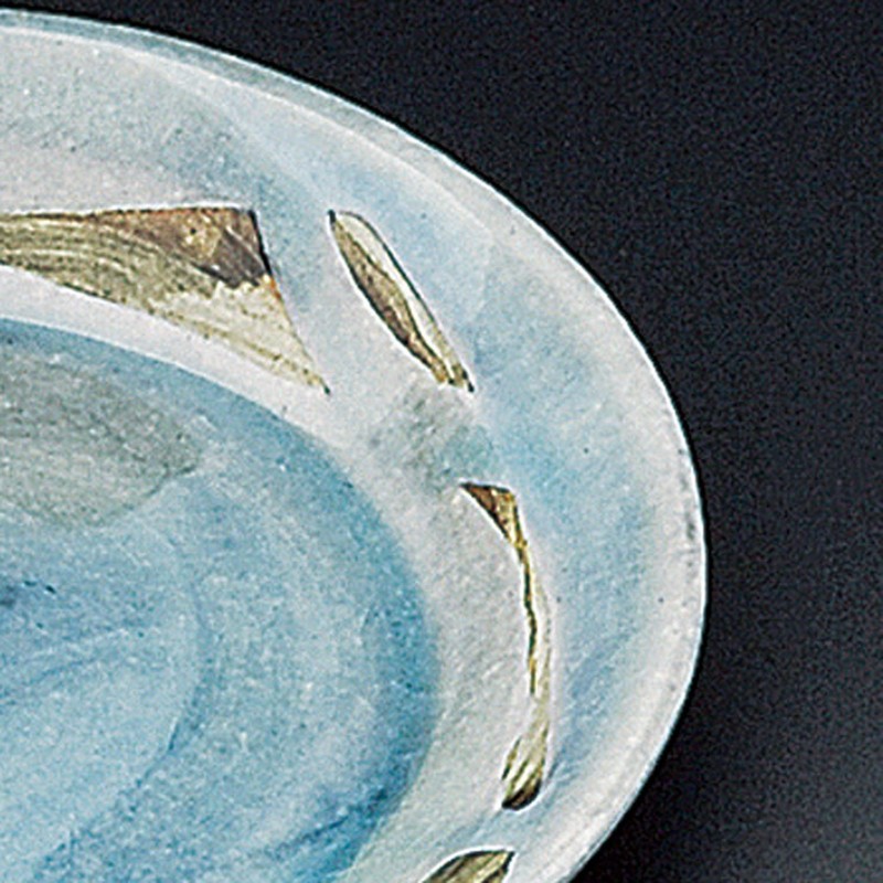 Soho Kiln 307-02-563 Dish Turkey Share Plate, Blue, Approx. 6.4