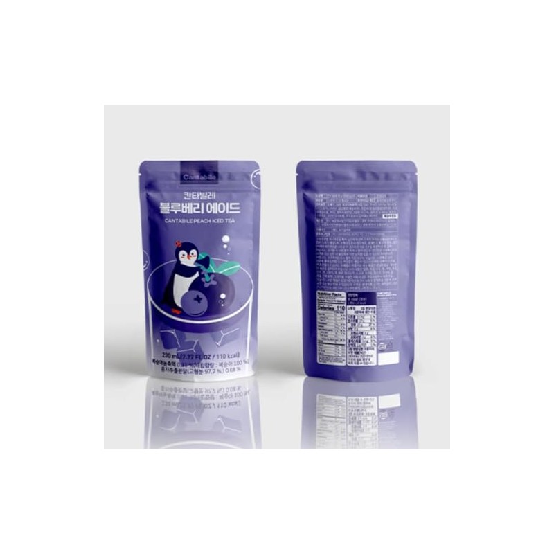 Intercart Instant Fruit Juice Drink Blueberry Flavor Ade Cantabile Pouch